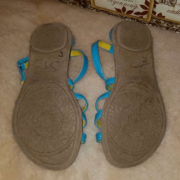Teal American Eagle Girls Sandals - Picture 2 of 4